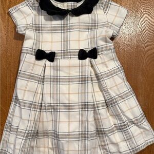 cupcakes & cashmere Plaid Dress with Black Bows